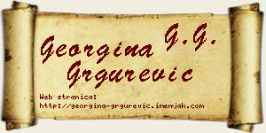 Georgina Grgurević vizit kartica